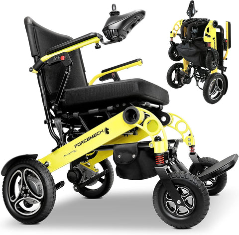 Forcemech Navigator EVO Electric Wheelchair - Rigid Frame Automatic Breaks, Wheelchairs for Adults, 4-Point Suspension Foldable Electric Wheelchair, 10Ah Lithium Battery, All-Terrain, 380-lb Capacity Forcemech Navigator EVO Electric Wheelchair - Rigid Frame Automatic Breaks, Wheelchairs for Adults, 4-Point Suspension Foldable Electric Wheelchair, 10Ah Lithium Battery, All-Terrain, 380-lb Capacity